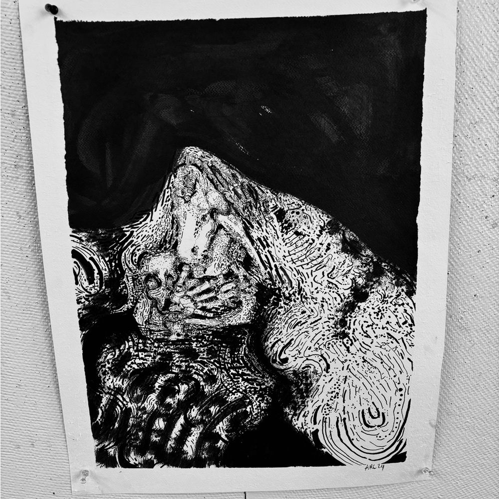 Abstract Black and White Art Print